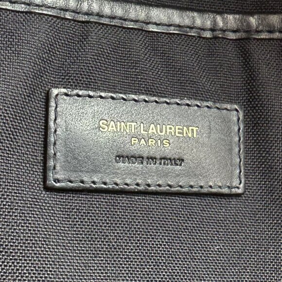 Auth SAINT LAURENT Backpack Red/Black Nylon Canvas/Leather - z4057 - Picture 12 of 16